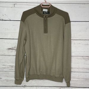 St. Croix 1/4 Zip‎ Beige Sands Pullover Sweater Men's Size M Medium Made in USA